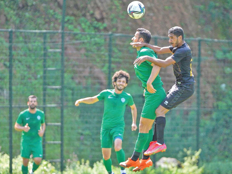 جانب من مباراة القادسية الأخيرة أمام كيركلابيلي التركي