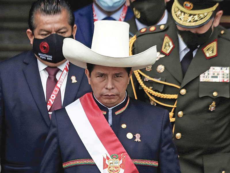 الرئيس اليساري الجديد بيدرو كاستيّو