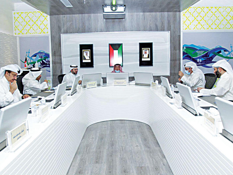 مجلس إدارة الهيئة العامة للرياضة اثناء الأجتماع