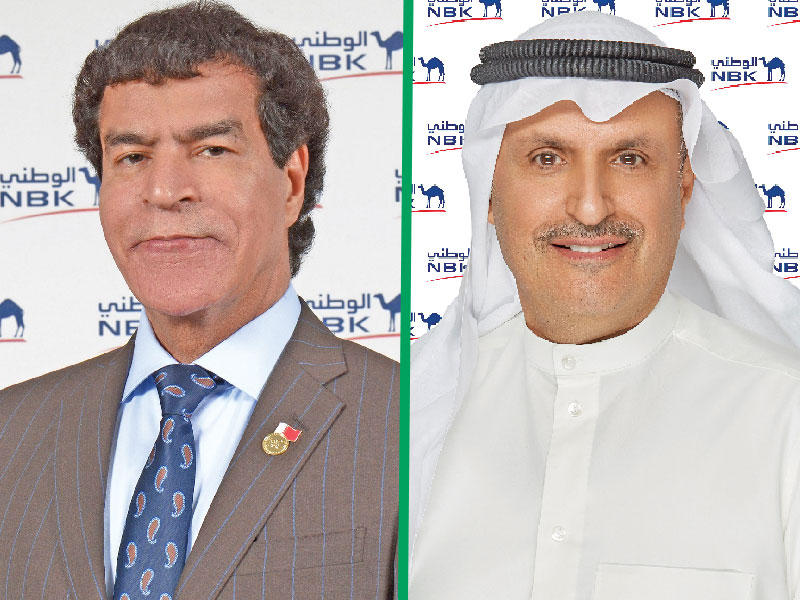  الرئيس التنفيذي لمجموعة بنك الكويت الوطني عصام الصقر - مدير عام بنك الكويت الوطني- البحرين علي فردان