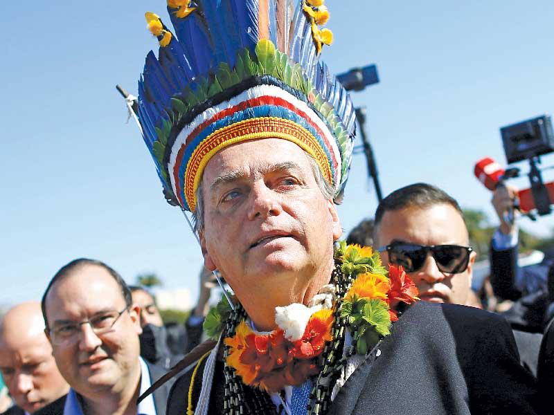 الرئيس البرازيلي اليميني جاير بولسونارو 