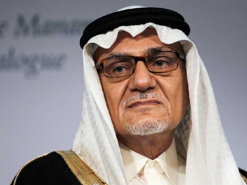 الأمير تركي الفيصل، رئيس الاستخبارات السعودية السابق 