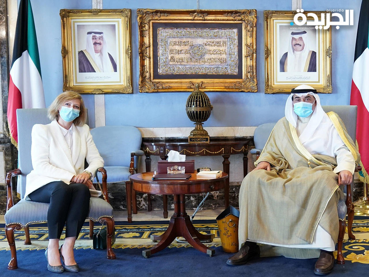 الخالد يستقبل سفيرة فرنسا بمناسبة انتهاء مهام عملها