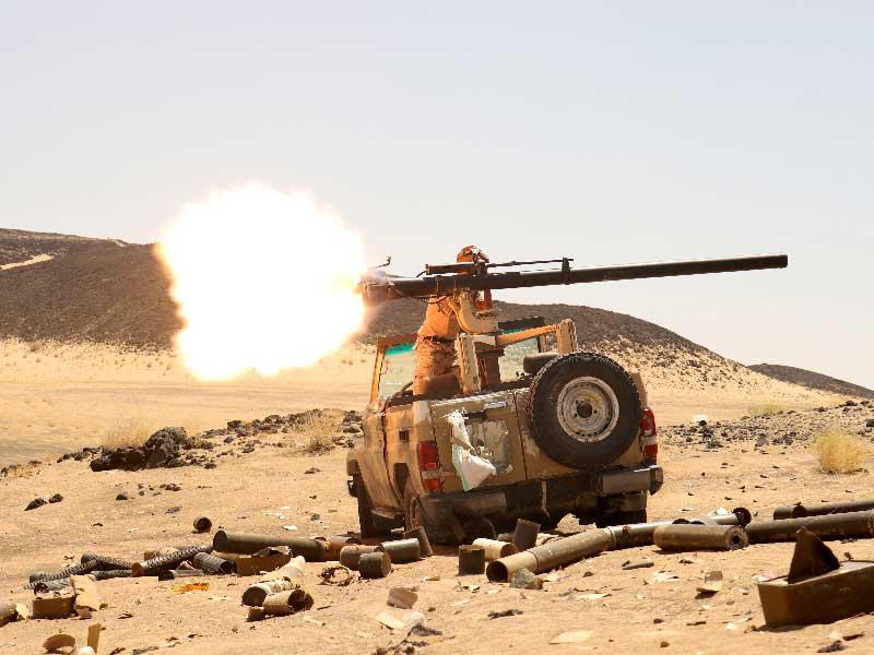 جبهات القتال في محافظة مأرب شرق اليمن