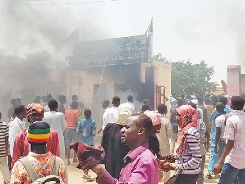 احتجاجات و أعمال عنف شهدتها مدينة زالنجي عاصمة ولاية وسط دارفور