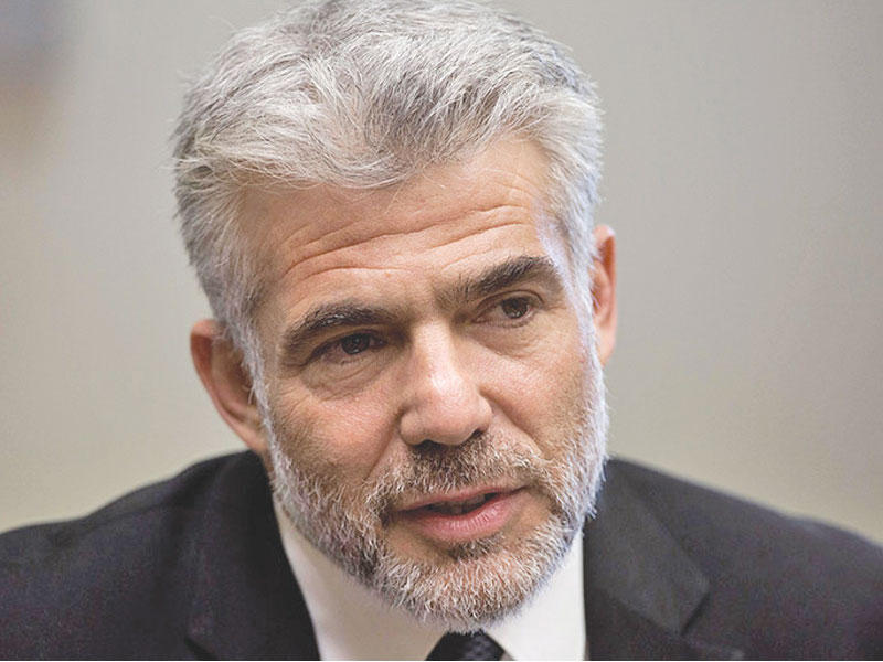 وزير الخارجية الإسرائيلي يائير لبيد