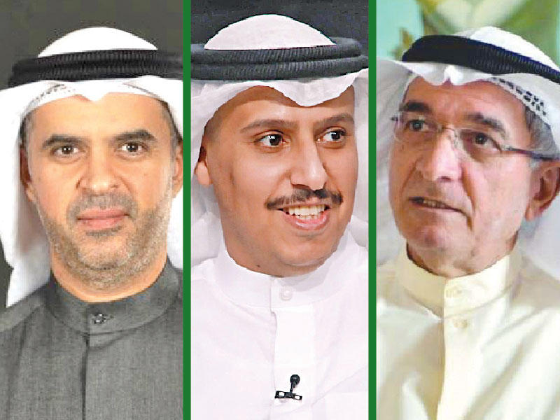 رئيس اتحاد المصارف الأسبق عبدالمجيد الشطي - أستاذ الاقتصاد القياسي عبدالله الشامي - عضو غرفة تجارة وصناعة الكويت عبدالله الملا 