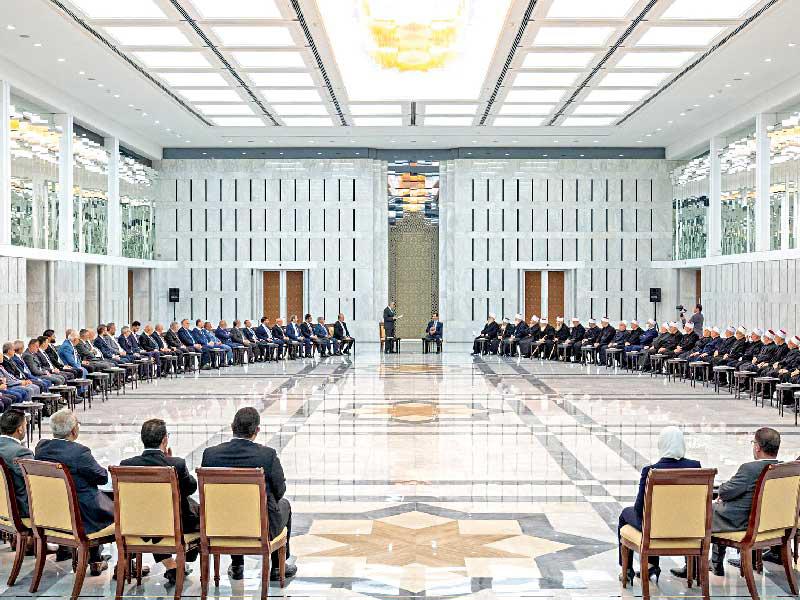 الأسد مستقبلاً وفداً لبنانياً درزياً أمسn