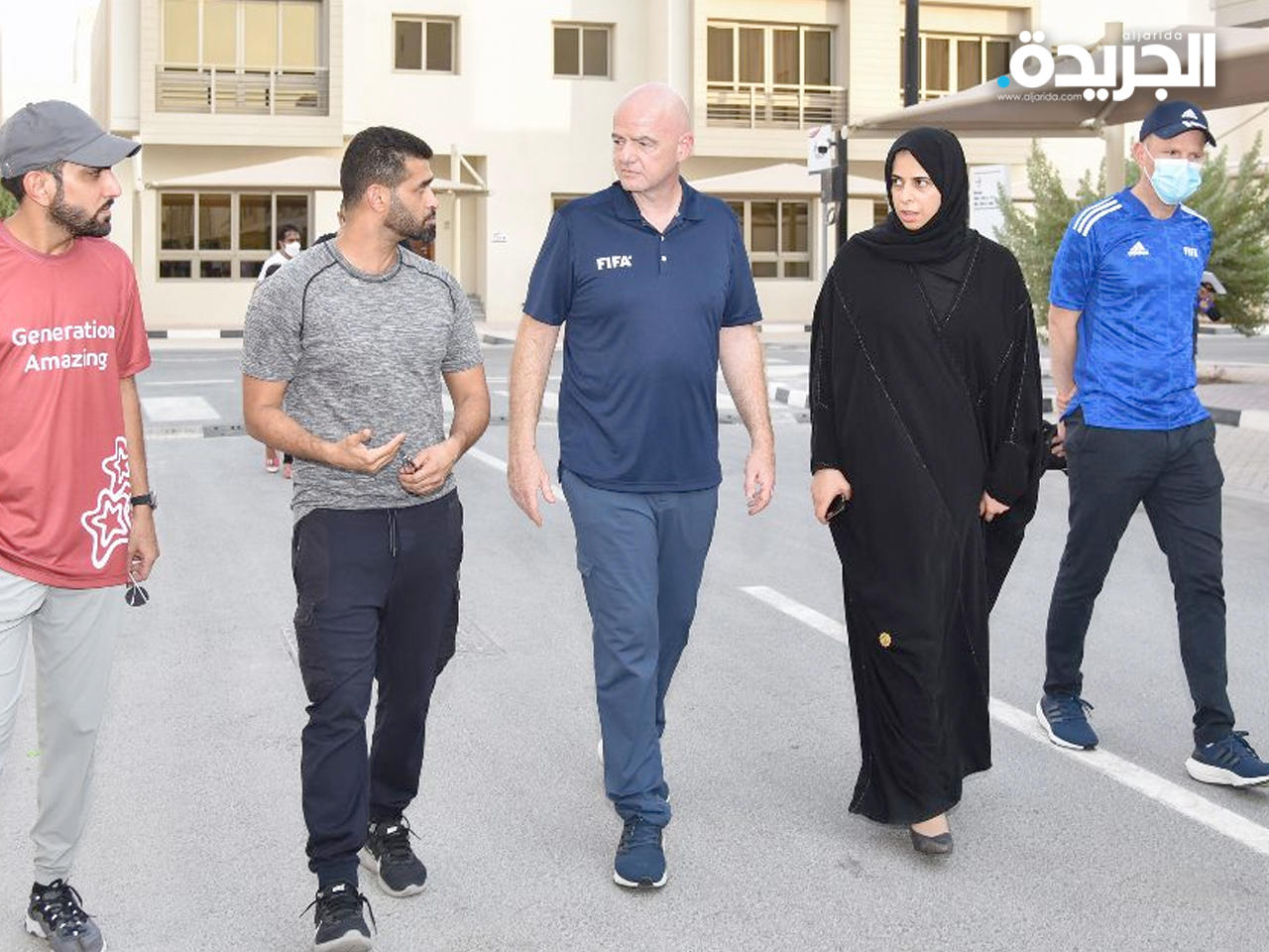 إنفانتينو خلال الزيارة