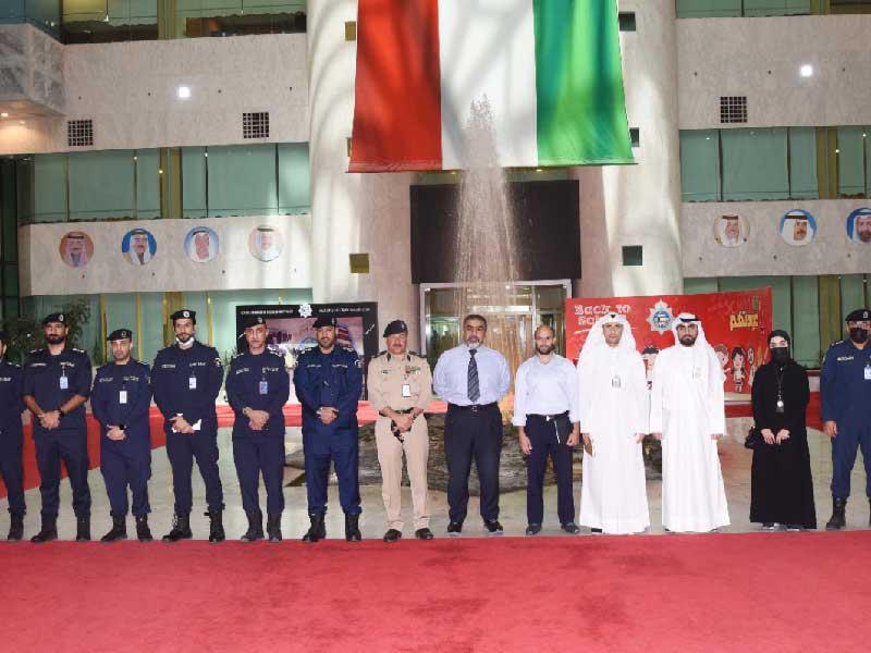  وكيل وزارة الداخلية المساعد لشؤون المرور والعلميات اللواء جمال الصايغ والقيادات الأمنية مع أعضاء فريق «المحاسبة»