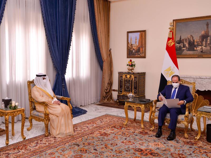 الناصر مسلماً رسالة الأمير إلى الرئيس المصري