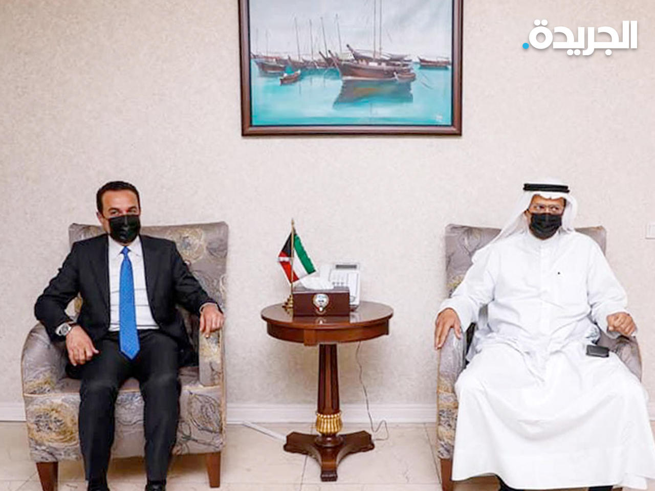 د. عمر الكندري يستقبل محافظ إربيل اوميد خوشناو