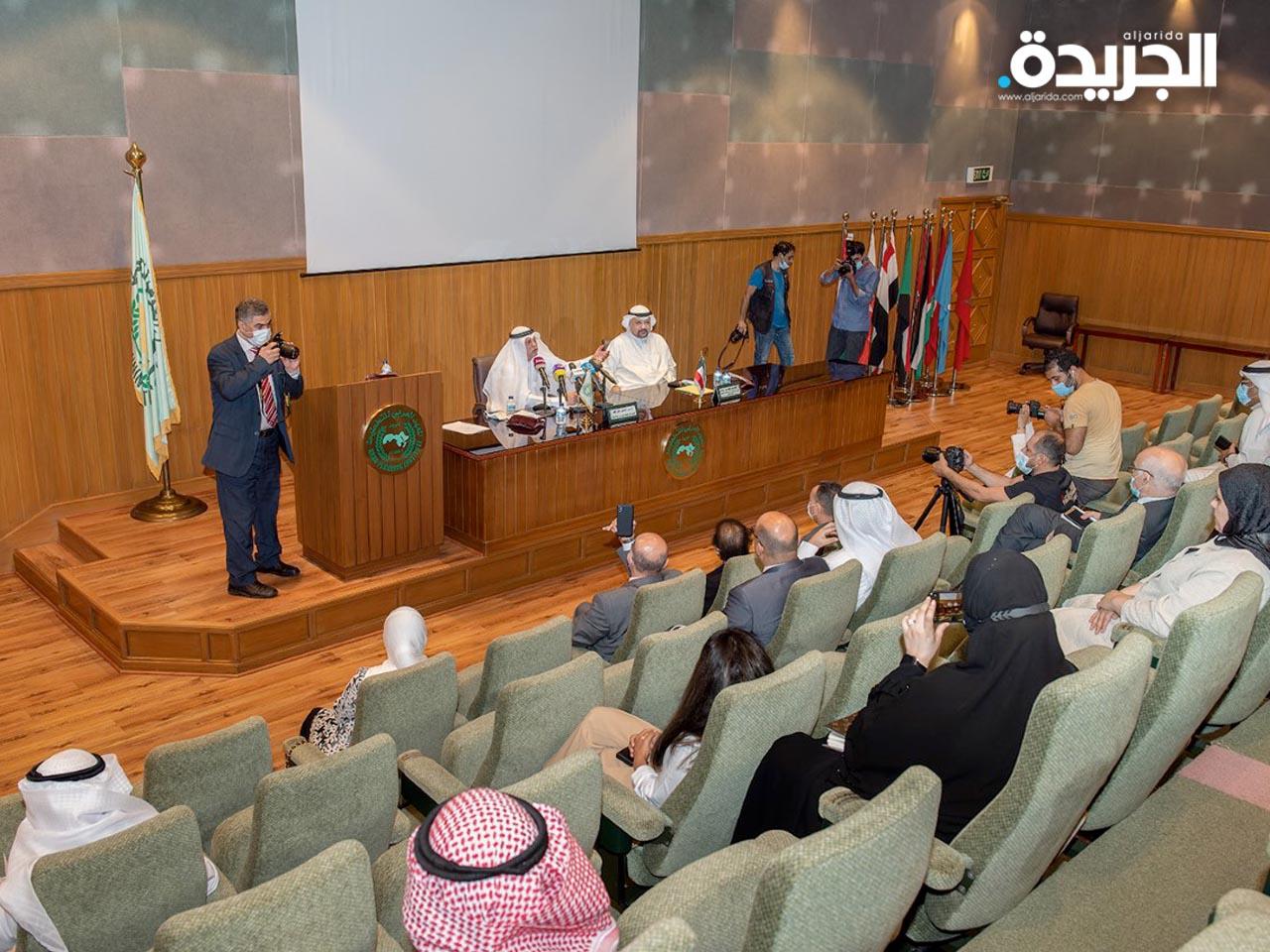 جانب من القاء مدير معهد العربي للتخطيط كلمته