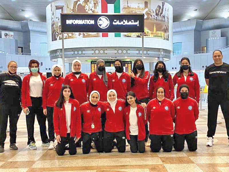  فريق الكرة الطائرة بنادي سلوى الصباح