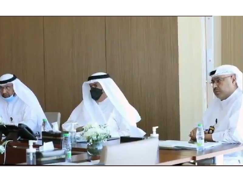 وزير التربية علي المضف مترئساً الاجتماع أمس