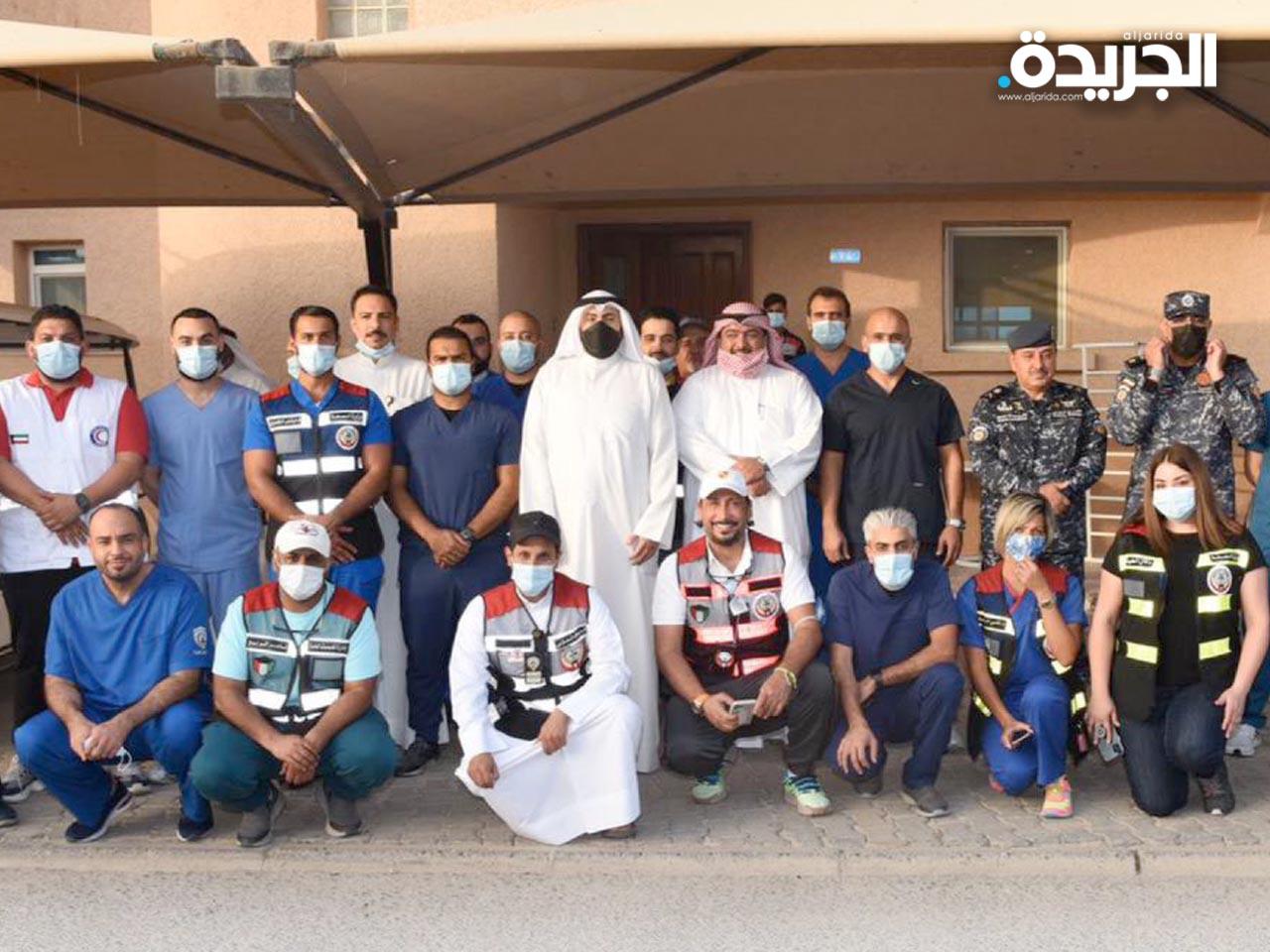 وزيرا الصحة والداخلية تفقدا مستشفى الخيران الميداني