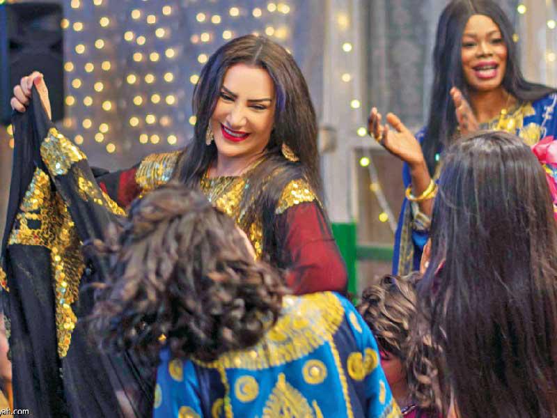 لقطة من مسلسل «كف ودفوف» 