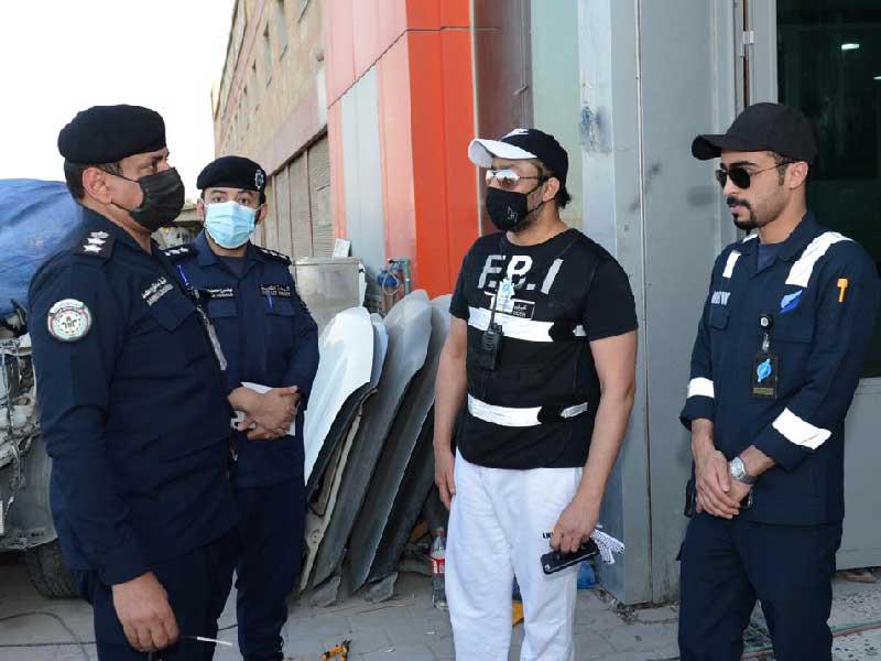 جانب من حملة الضبطية القضائية 