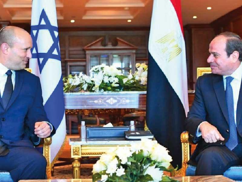 السيسي وبينيت في شرم الشيخ أمسn