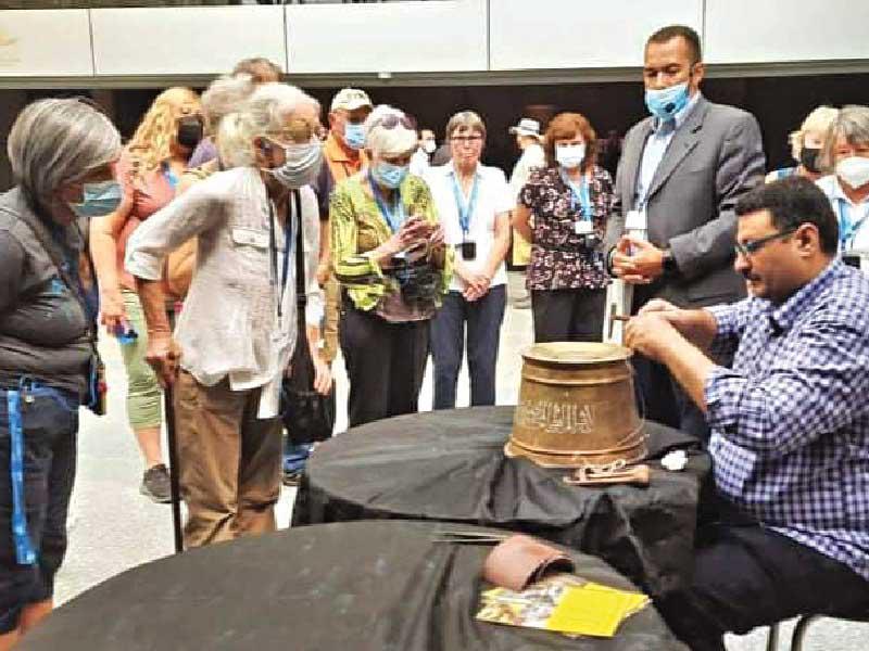 من أجواء ورشة المتحف