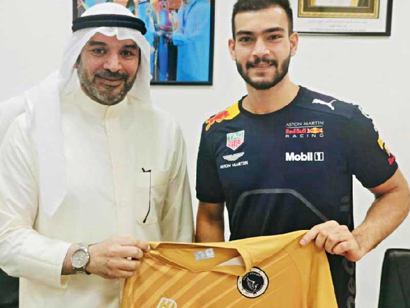 صانع ألعاب نادي اليرموك لكرة اليد الدولي فواز الشمري إلى نادي برقان