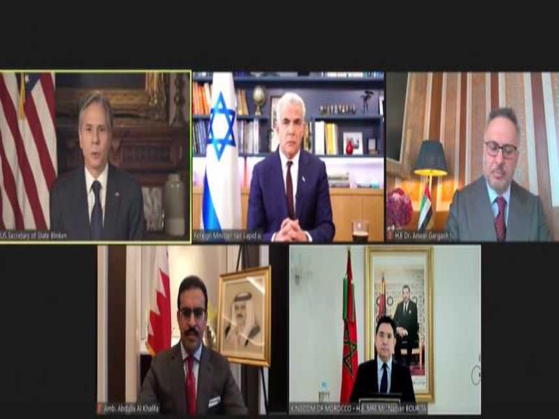 جانب من اللقاء الافتراضي