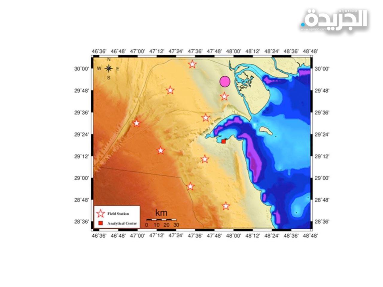 موقع الزلزال