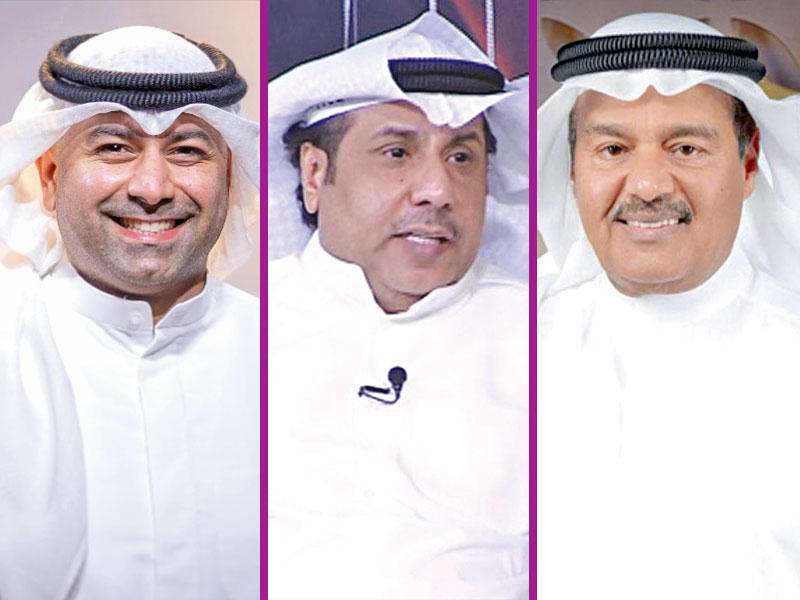 الفنان والمنتج عبدالرحمن العقل - المنتج باسم عبدالأمير  - المنتج عبدالله بوشهري 