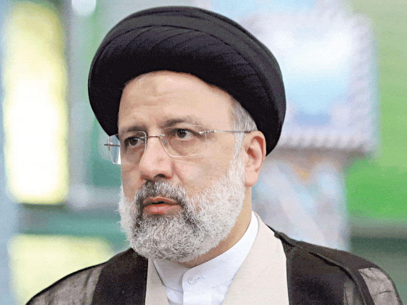 الرئيس الإيراني إبراهيم رئيسي 