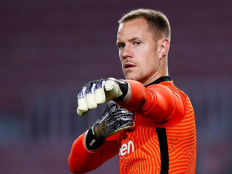 حارس مرمى فريق برشلونة مارك-أندري تير شتيغن