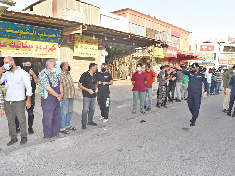 المخالفون في حملة الشويخ الصناعيةn