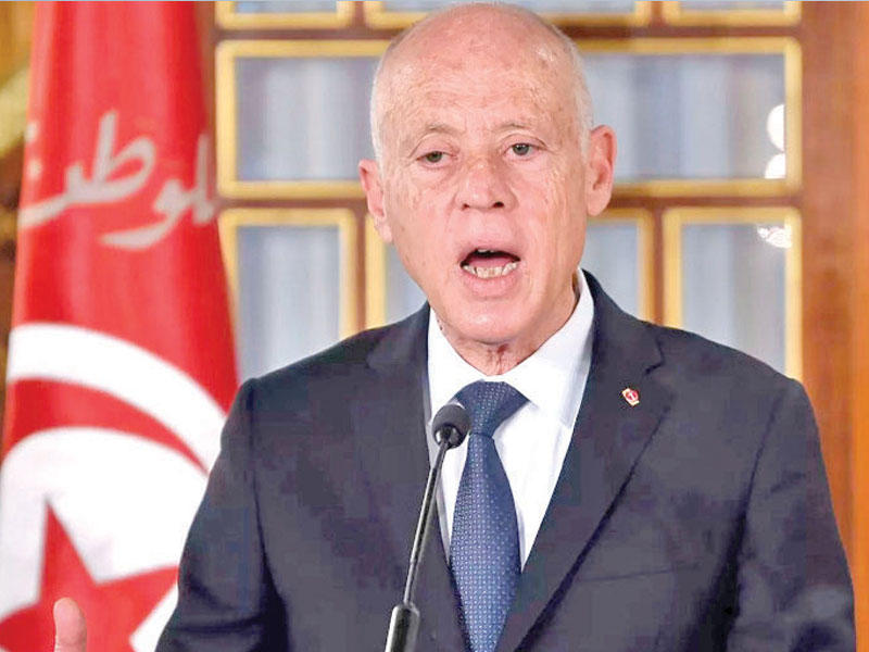 الرئيس التونسي قيس سعيّد 