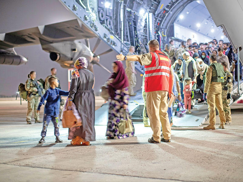 جانب من انسحاب القوات الأميركية من أفغانستان في أغسطس الماضي