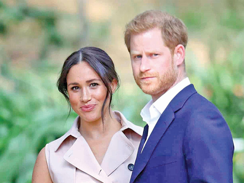 الأمير هاري وزوجته النجمة الأميركية السابقة ميغان ماركل 