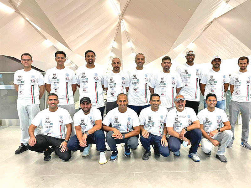 صورة جماعية لبعثة المنتخب