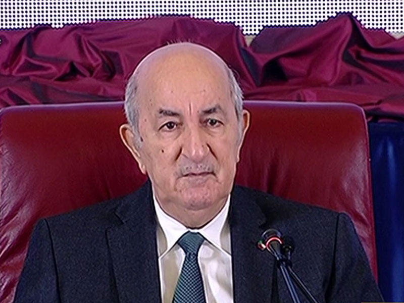 الرئيس الجزائري عبدالمجيد تبون