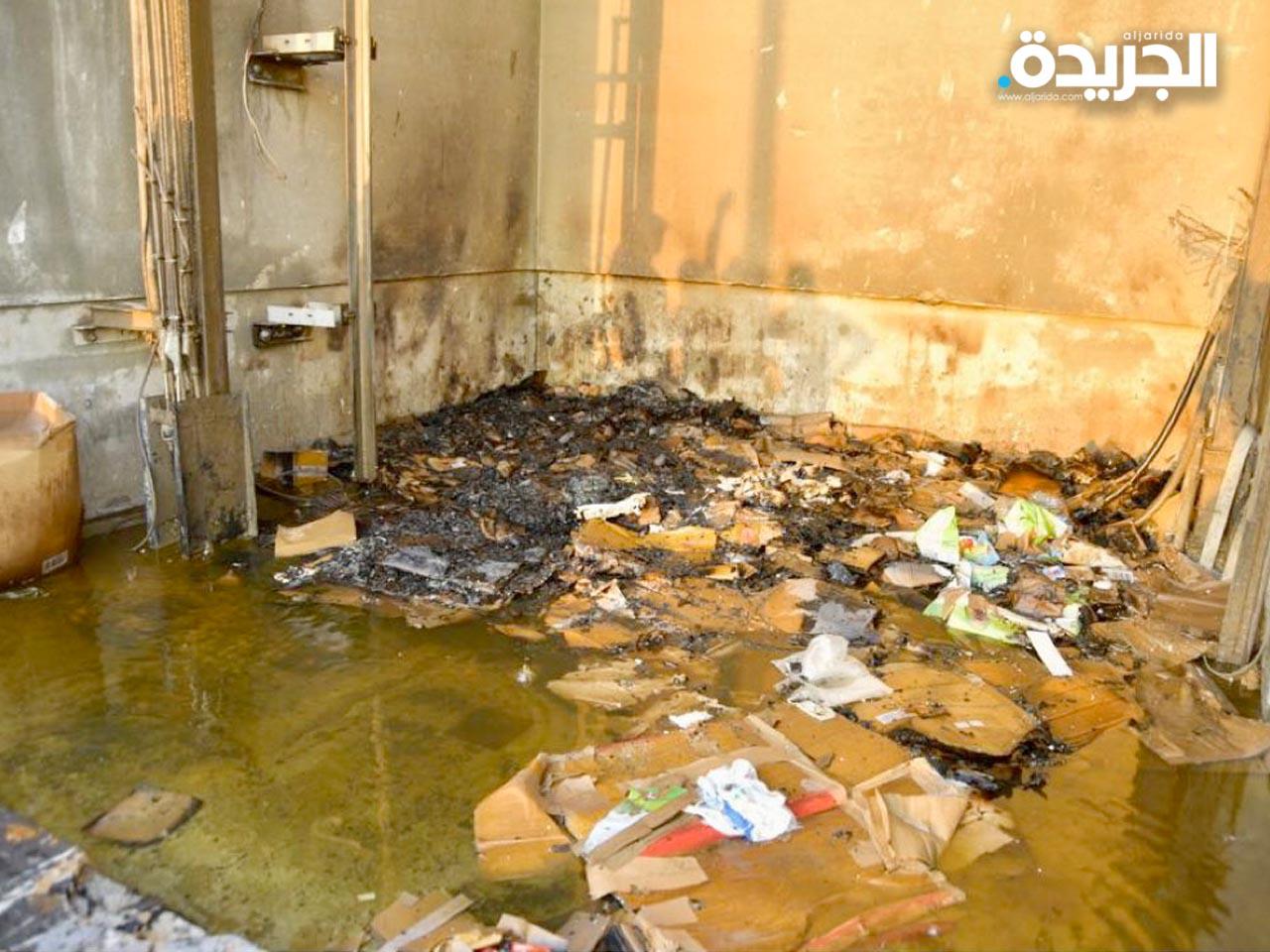 جانب من الحريق