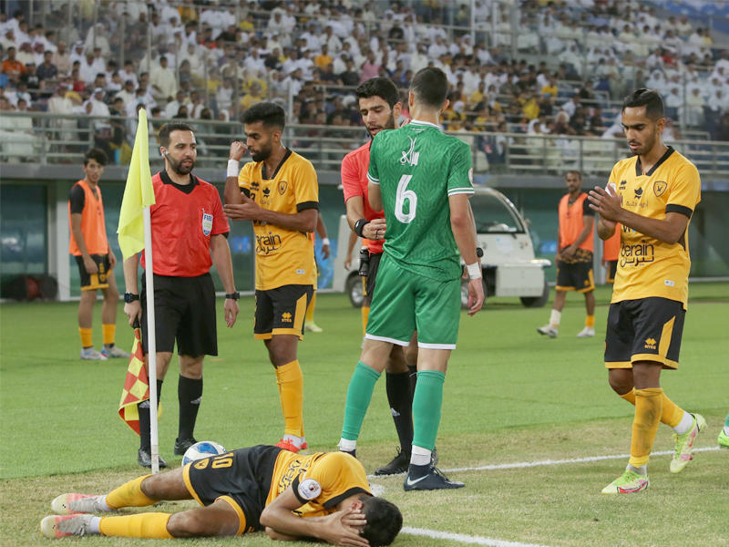 جانب من مباراة العربي والقادسية