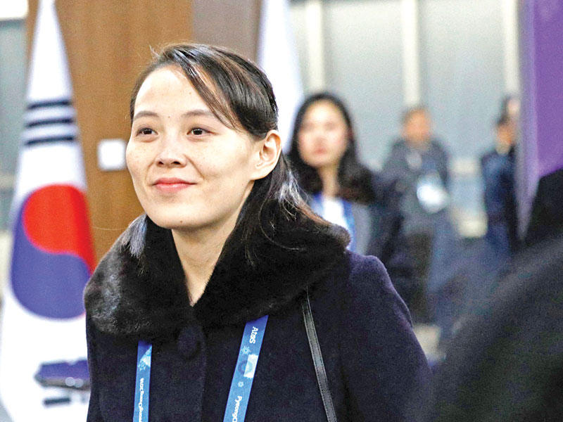 كيم يو جونغ شقيقة الزعيم الكوري الشمالي كيم جونغ أون