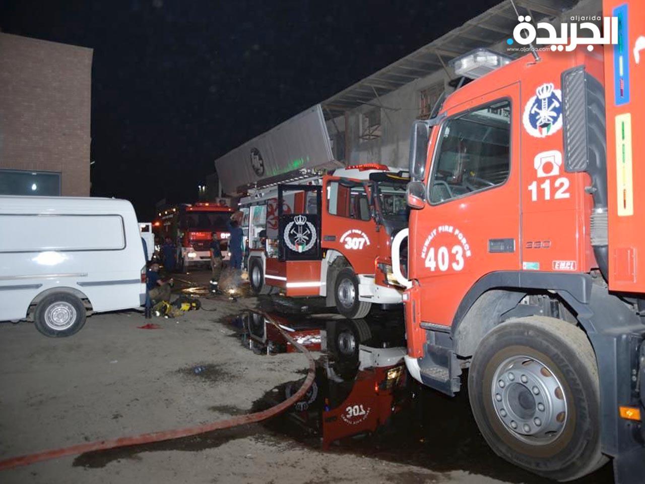 «الإطفاء» تسيطر على حريق مخزن قطع غيار بالشويخ الصناعية