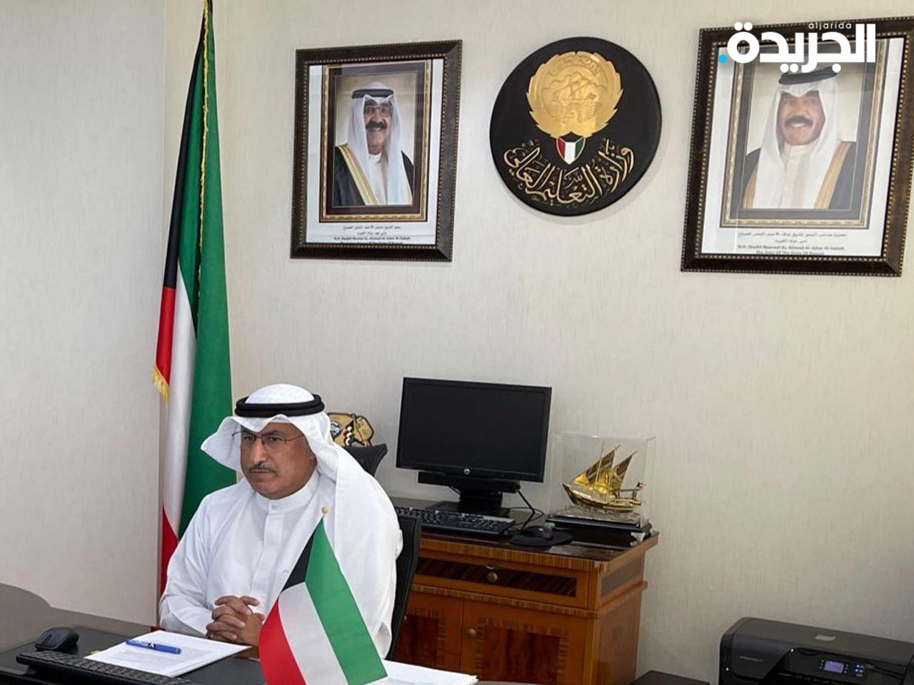 الفارس خلال مشاركته في الاجتماع السنوي لوزراء التعلوم والتكنولوجيا