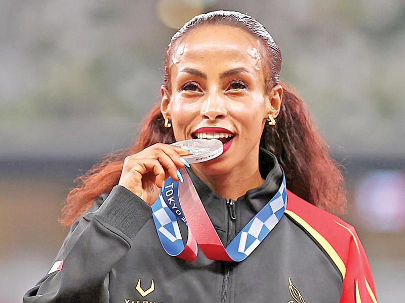 العداءة البحرينية كالكيدان جيزاهيغن