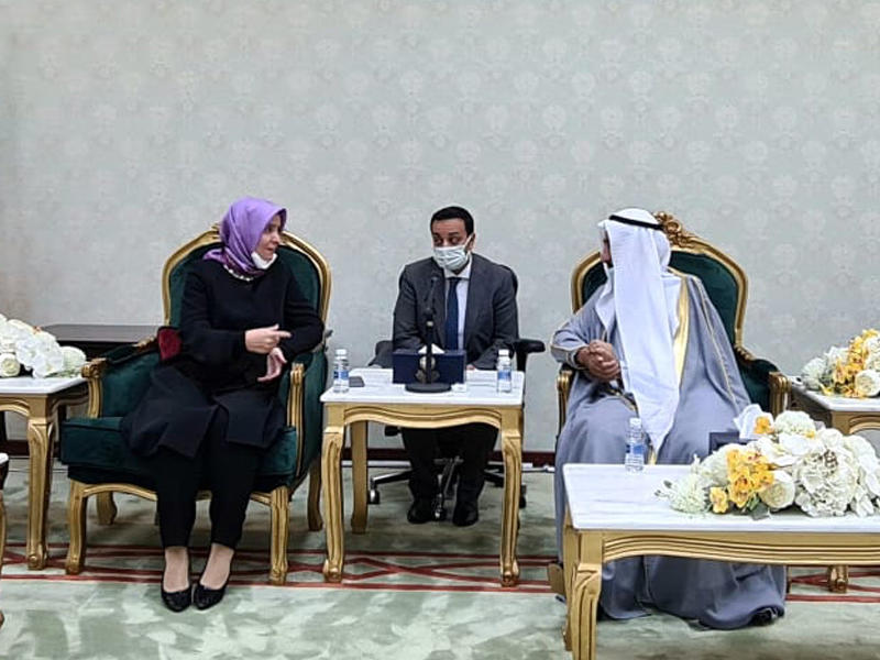  رئيس المجلس الأعلى للقضاء رئيس محكمة التمييز المستشار أحمد العجيل  خلال استقباله كويتاك أمسn