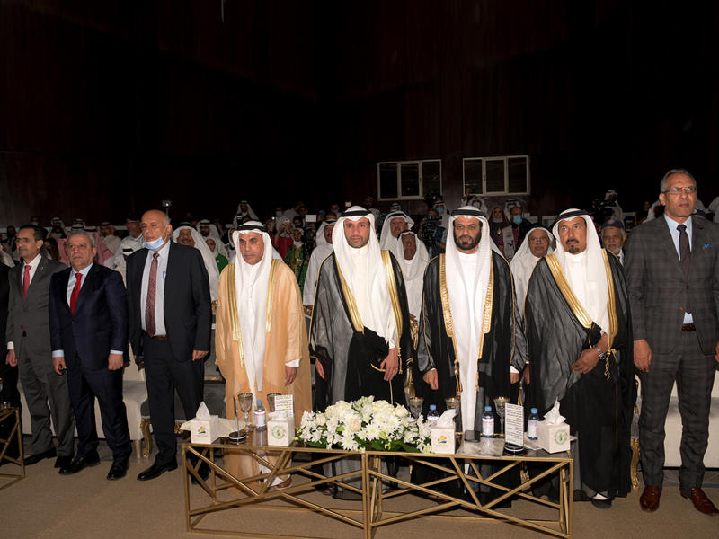  رئيس مجلس الأمة مرزوق الغانم خلال حفل تكريمه