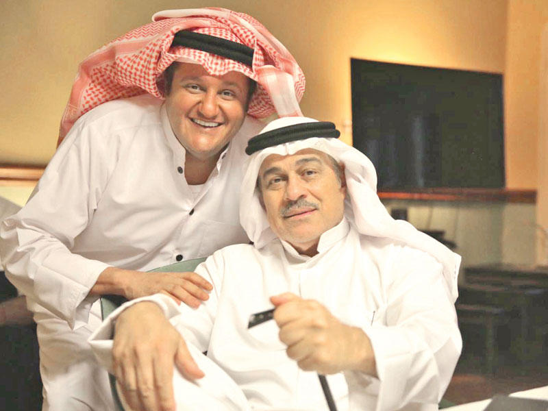 الحربي والخضر في مشهد من فيلم «كيلو 300» 