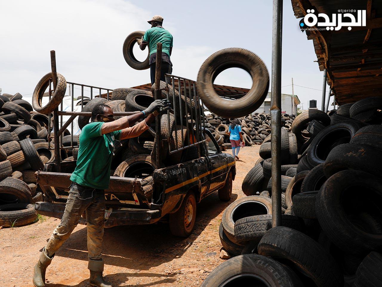 إطارات السيارات المستعملة.. الذهب الأسود الجديد في نيجيريا