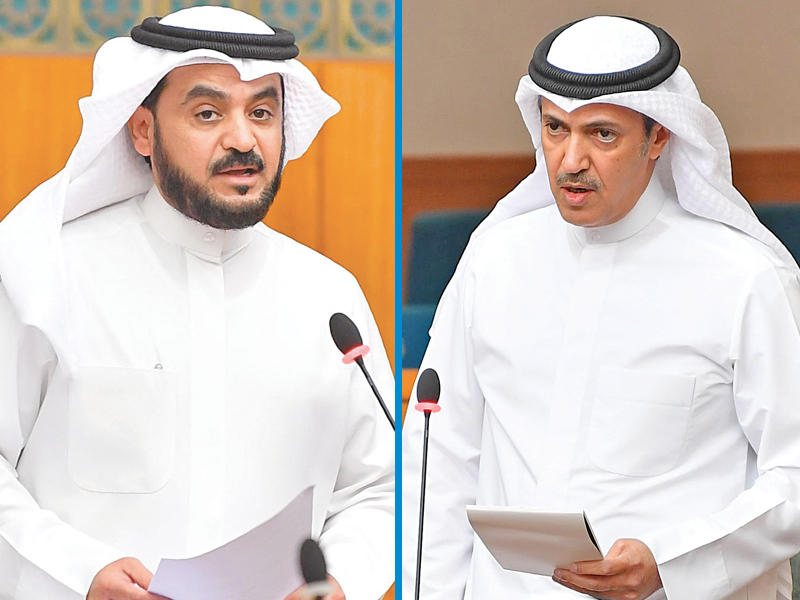 النائبان خالد العتيبي ومحمد الحويلة