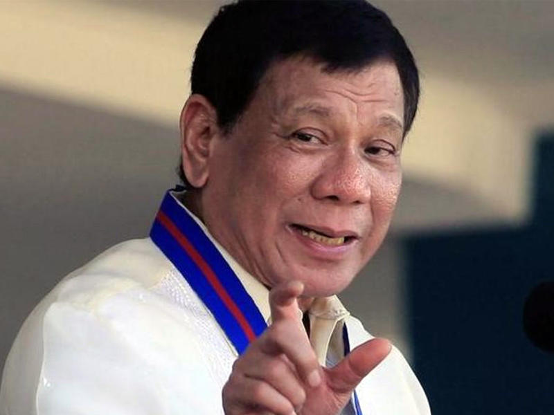  الرئيس الفلبيني، رودريغو دوتيرتي
