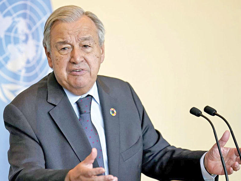 الأمين العام للأمم المتحدة أنطونيو غوتيريش 