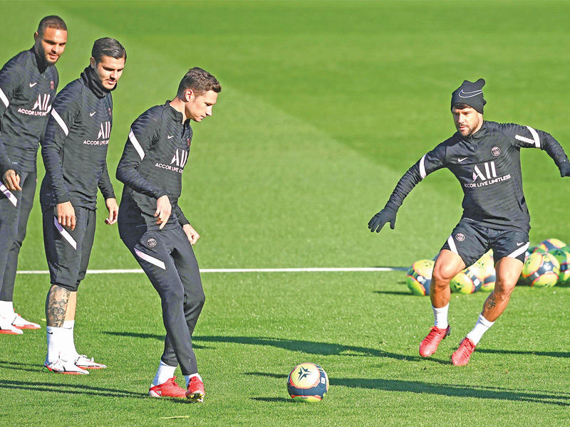 جانب من تدريبات باريس سان جرمان